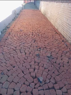 Reject red clay bricks