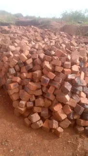 Reject red clay bricks