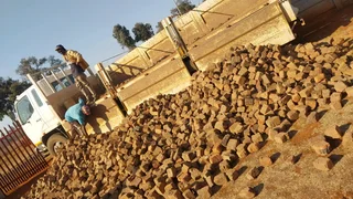 Reject red clay bricks