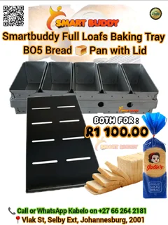 Smartbuddy Full Loafs Baking Tray BO5 Bread Pan with Lid