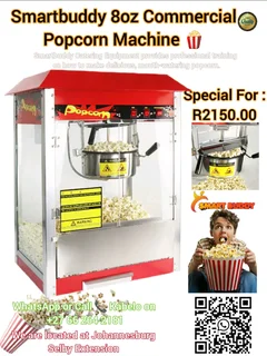 8oz Electric Popcorn Machine – Perfect for Events &amp; Small Businesses ⚡
