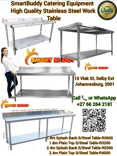 Top-Grade Stainless Steel Work Table – Commercial Grade ️