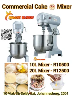 10L & 20L Commercial Cake Mixers – Heavy Duty & Reliable ⚡