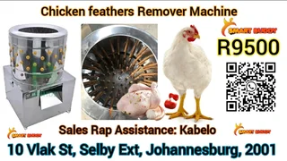 Commercial Chicken Feather Remover – Heavy Duty & Efficient ⚡