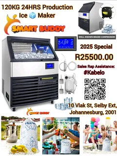 120kg Ice Maker – 24hrs Production Commercial Grade 流⚡