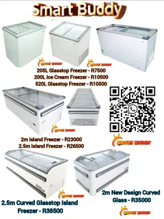 Commercial Glass Top Freezer & Island Freezer – Heavy Duty ❄️流