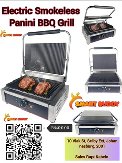 Commercial Panini BBQ Grill – Heavy Duty & Efficient 索