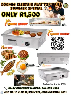 550mm Electric Flat Top Grill – Summer Special 