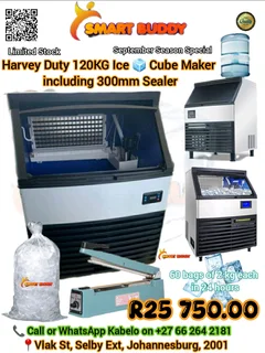 120kg Ice Maker – 24hrs Production Commercial Grade 流⚡