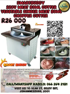  220V Meat Bowl Cutter / Vegetable &amp; Ginger Chopper 