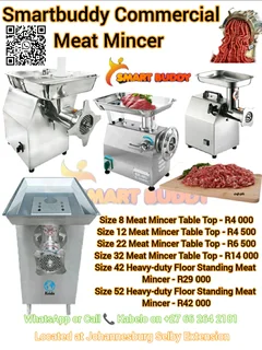 Meat Mincers – From Sizes 8 to 52 – Table &amp; Floor Models 數