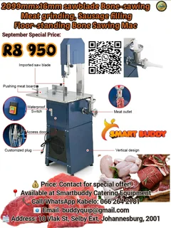 領 Smartbuddy Floor-Standing Bone Sawing Machine – Meat &amp; Sausage Combo 數