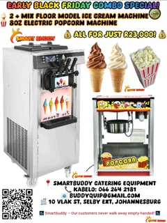 Early Black Friday Combo Ice cream machine and 8oz Popcorn Machine