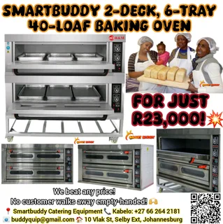2-Deck, 6-Tray, 40-Loaf Baking Oven