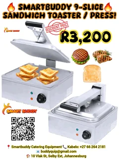 Smartbuddy 9-Slice Sandwich Toaster
