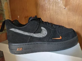 Nike Air Force 1 Low "Multi Swoosh Black/Crimson" sneakers