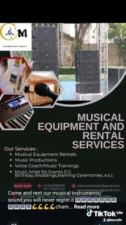 Musical instruments rentals for all events