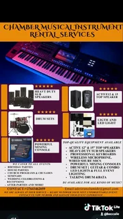 Musical instruments rentals for all events