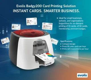 Evolis Badgy200 Card Printing Solution