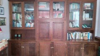 Bookcase  solid wood Imbui  separates into 3 different piecespieces