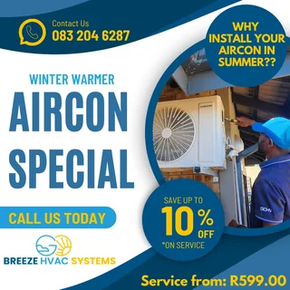 Air conditioner Service Special, by Breeze HVAC Installations