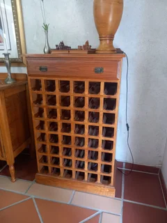 Oak wine rack