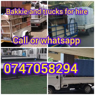 Bakkie and trucks for hire