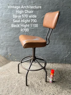 Vintage Architectural High Chair