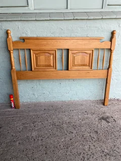 Double Solid Oak Headboard