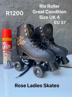 Rio Roller Rose Roller Skates UK Size 4 ( Ladies )
