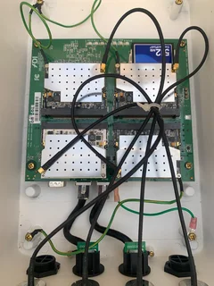 Mesh network hardware.