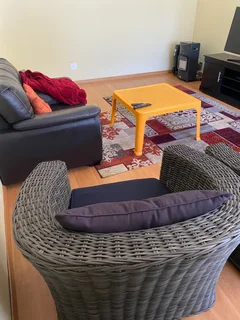 Outside furniture set - synthetic rattan / PE wicker 5-seater in good condition barely used