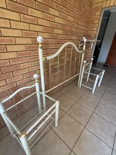 Metal &amp; Glass Headboard - Cash upon Collect