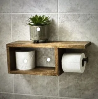 Natural Bronx Toilet Roll Holder