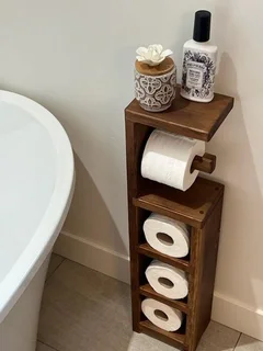 Natural Bronx Toilet Roll Holder