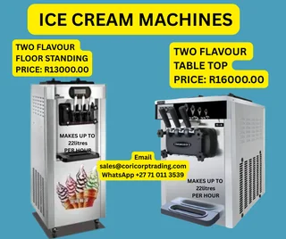 Two flavour floor standing ice cream machine for sale