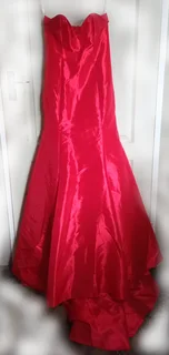 Red evening dress