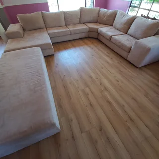 Sevens Lounge Suite L-Shaped Chaise Set LAF 4000x3400mm and Lounger 2100x900mm