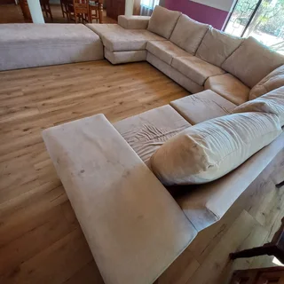 Sevens Lounge Suite L-Shaped Chaise Set LAF 4000x3400mm and Lounger 2100x900mm