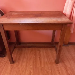 Wooden Side Table Dark - Hand Made