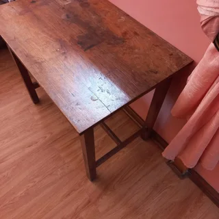 Wooden Side Table Dark - Hand Made