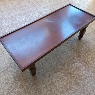 Imbuia Veneer Coffee Table 1240l x 510w x 430h