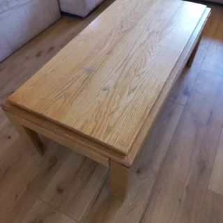 Light Oak Coffee Table 1200l x 600w x 430h