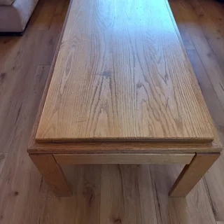 Light Oak Coffee Table 1200l x 600w x 430h