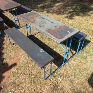 Steel Bench + Table Units