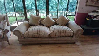 Lounge Suite 3 x 3-Seater Couches and 2 Wingbacks - Used