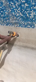 Swimming pools maintenance and solar panel