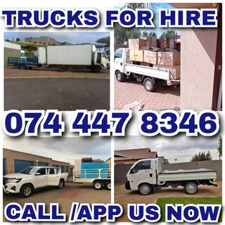 Trucks/bakkies For hire
