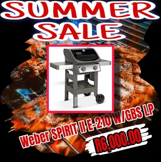 Weber Spirit Ii E-210 W/gbs Lp Blk (includes 2x Weber Recipe Books)