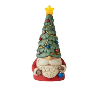 Jim Shore: 10.9cm(L) x 9.5cm(D) | Gnome with hat &amp; light star